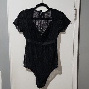 Torrid Black Bodysuit Size 00/M